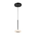 Kuzco PD97204 Stephord 1-lt 4" LED Pendant - Black/Frosted Glass