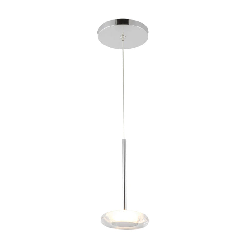 Kuzco PD97204 Stephord 1-lt 4" LED Pendant - Chrome/Clear