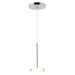 Kuzco PD97204 Stephord 1-lt 4" LED Pendant - Chrome/Clear