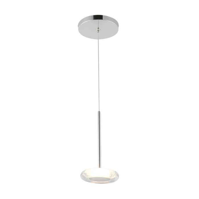 Kuzco PD97204 Stephord 1-lt 4" LED Pendant - Chrome/Clear