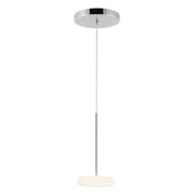 Kuzco PD97204 Stephord 1-lt 4" LED Pendant - Chrome/Frosted Glass