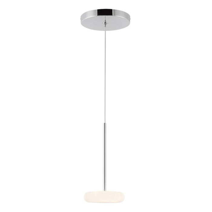 Kuzco PD97204 Stephord 1-lt 4" LED Pendant - Chrome/Frosted Glass