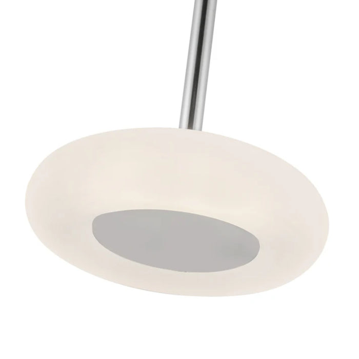Kuzco PD97204 Stephord 1-lt 4" LED Pendant - Chrome/Frosted Glass