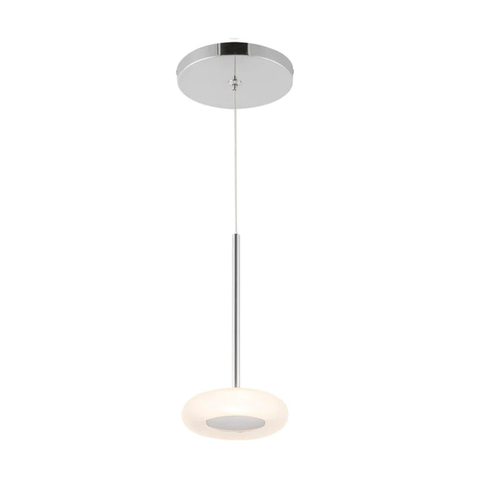Kuzco PD97204 Stephord 1-lt 4" LED Pendant - Chrome/Frosted Glass