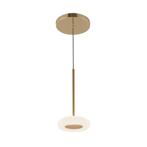 Kuzco PD97204 Stephord 1-lt 4" LED Pendant - Metailic Brass/Frosted Glass