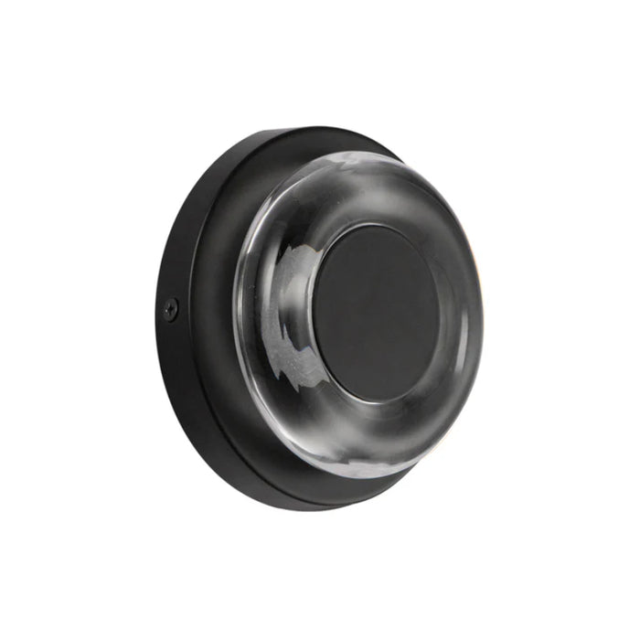Kuzco WS97204 Stephord 1-lt 4" LED Wall Sconce - Black/Clear