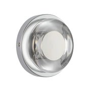 Kuzco WS97204 Stephord 1-lt 4" LED Wall Sconce - Chrome/Clear