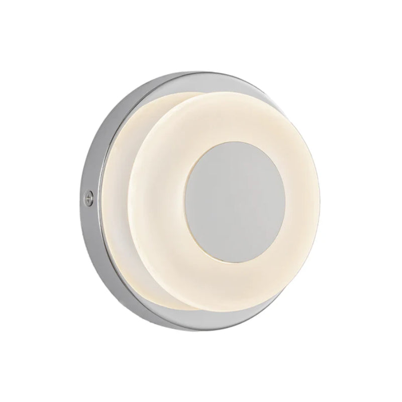 Kuzco WS97204 Stephord 1-lt 4" LED Wall Sconce - Chrome/Frosted