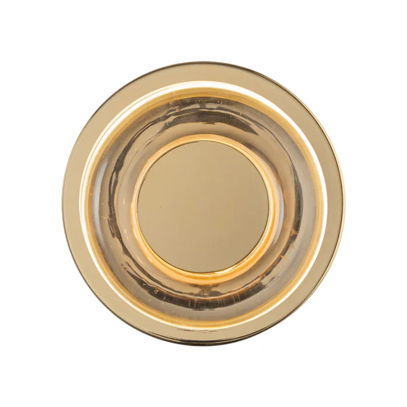 Kuzco WS97204 Stephord 1-lt 4" LED Wall Sconce - Metallic Brass/Clear