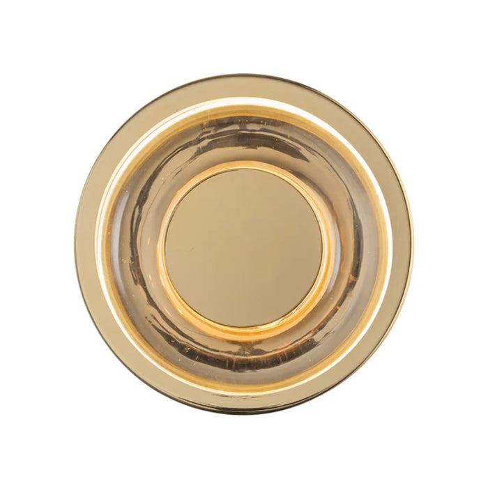 Kuzco WS97204 Stephord 1-lt 4" LED Wall Sconce - Metallic Brass/Clear