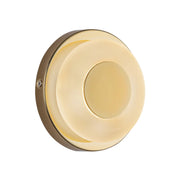 Kuzco WS97204 Stephord 1-lt 4" LED Wall Sconce - Metallic Brass/Frosted