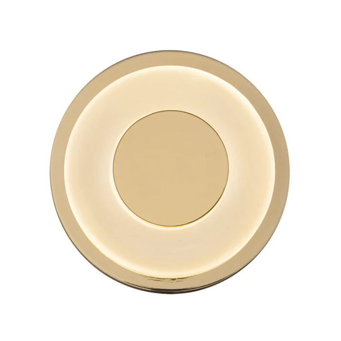Kuzco WS97204 Stephord 1-lt 4" LED Wall Sconce - Metallic Brass/Frosted