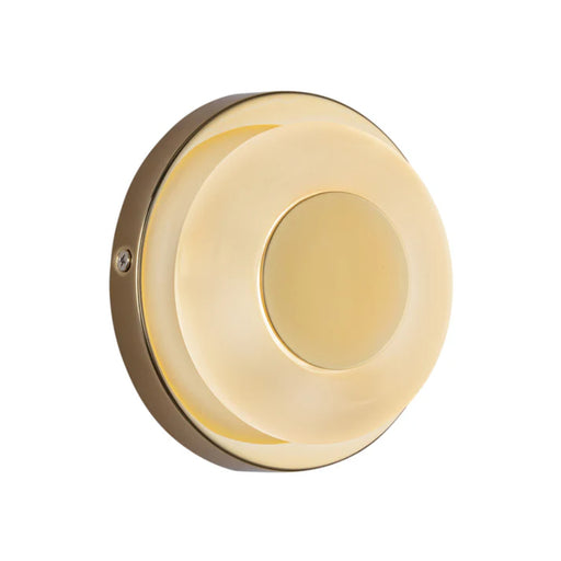 Kuzco WS97204 Stephord 1-lt 4" LED Wall Sconce - Metallic Brass/Frosted
