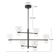 Alora CH310336 Sutton 6-lt 36" LED Chandelier