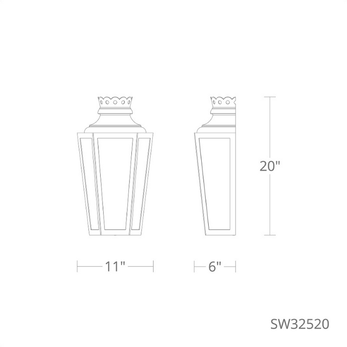 Schonbek SW32520 Betony 4-lt 20" Tall Outdoor Wall Sconce