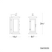 Schonbek SW33520 Dresden 3-lt 20" Tall Outdoor Wall Sconce