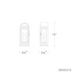 Schonbek SW35516 Villenova 2-lt 16" Tall Outdoor Wall Sconce