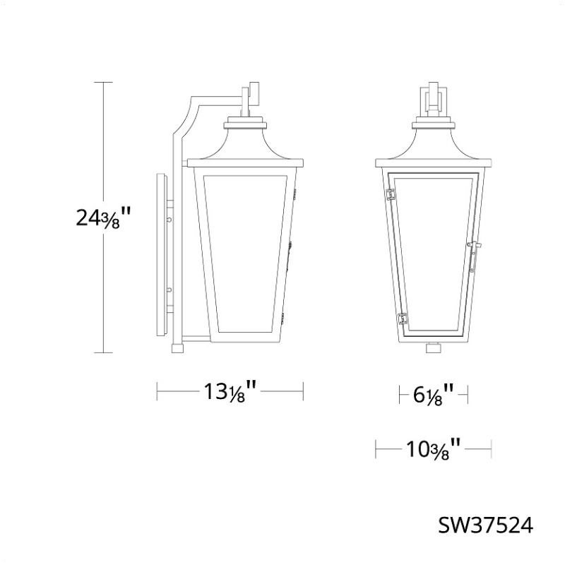 Schonbek SW37524 Dannemore 4-lt 24" Tall Outdoor Wall Sconce