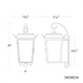 Schonbek SW38534 Ausable 4-lt 34" Tall Outdoor Wall Sconce