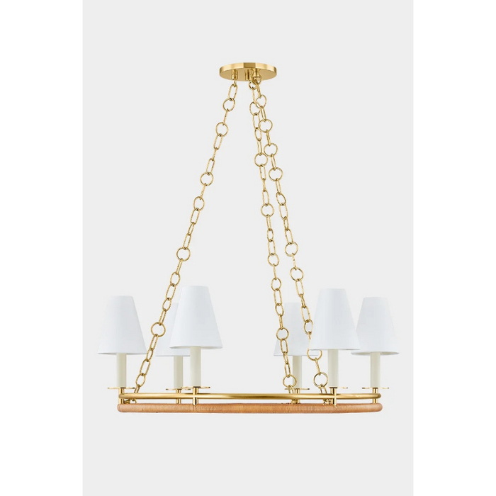 Hudson Valley 4406 Swanton 6-lt 31" Chandelier