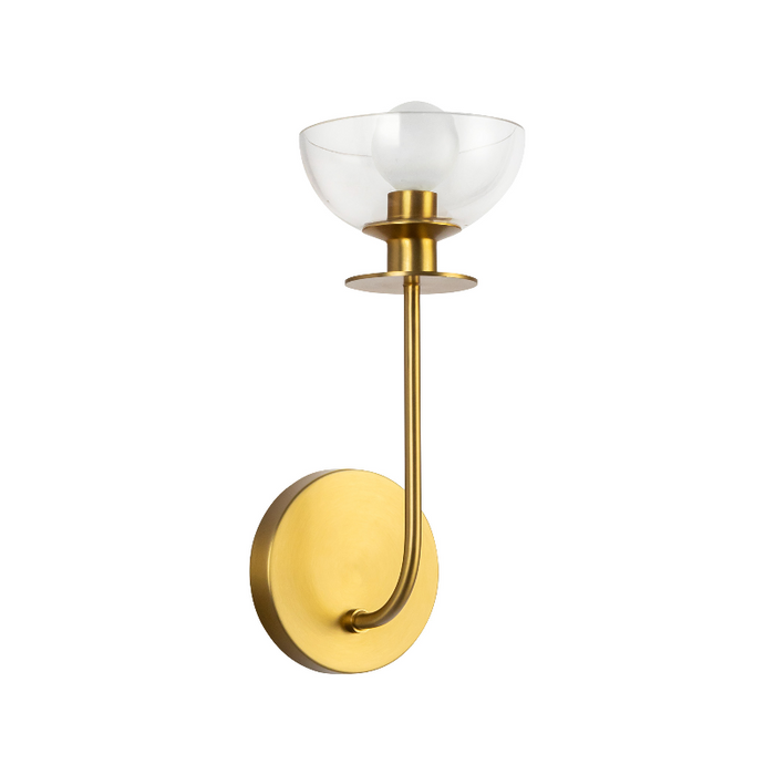 Alora Mood WV515205 Sylvia 1-lt 12" Tall Wall Sconce