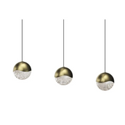 Sonneman 2920 Grapes 3-lt 38" LED Chandelier - Brass