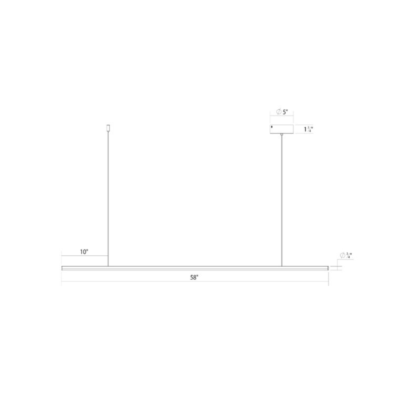Sonneman 3777 Fino 1-lt 58" LED Pendant