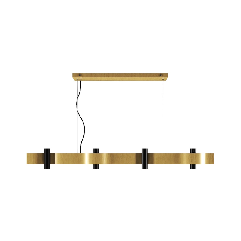 Accord 1500 Flow 8-lt 47" LED Pendant - Organic Gold