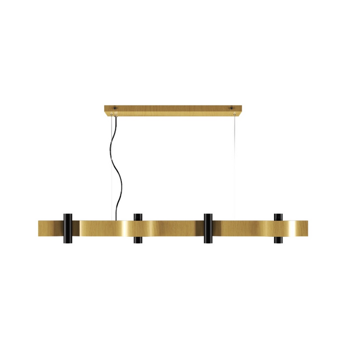 Accord 1500 Flow 8-lt 47" LED Pendant - Organic Gold