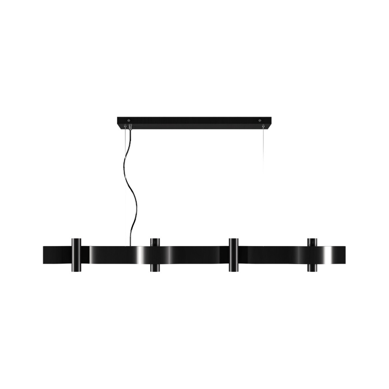 Accord 1500 Flow 8-lt 47" LED Pendant - Organic Black