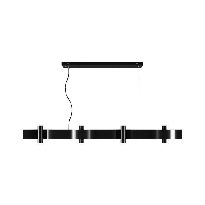 Accord 1500 Flow 8-lt 47" LED Pendant - Organic Black
