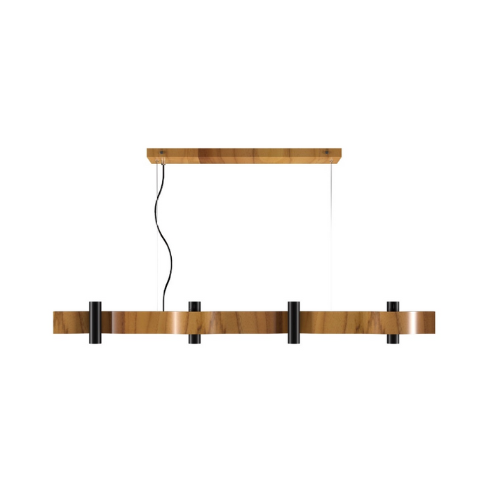 Accord 1500 Flow 8-lt 47" LED Pendant - Teak