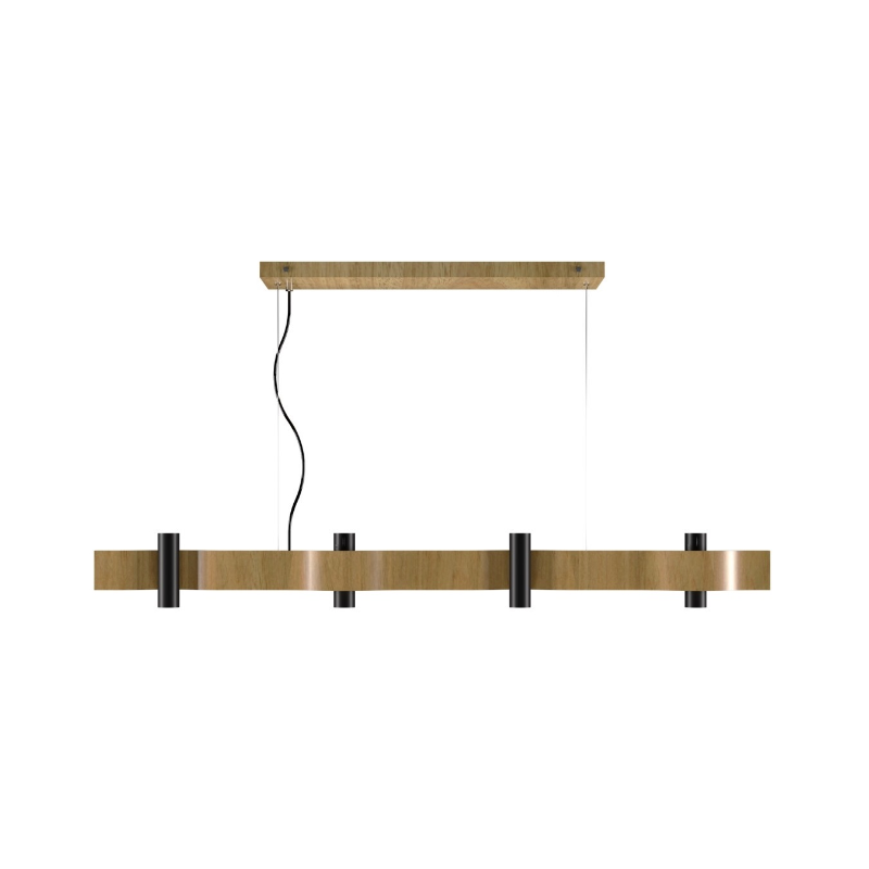 Accord 1500 Flow 8-lt 47" LED Pendant - Louro Freijó