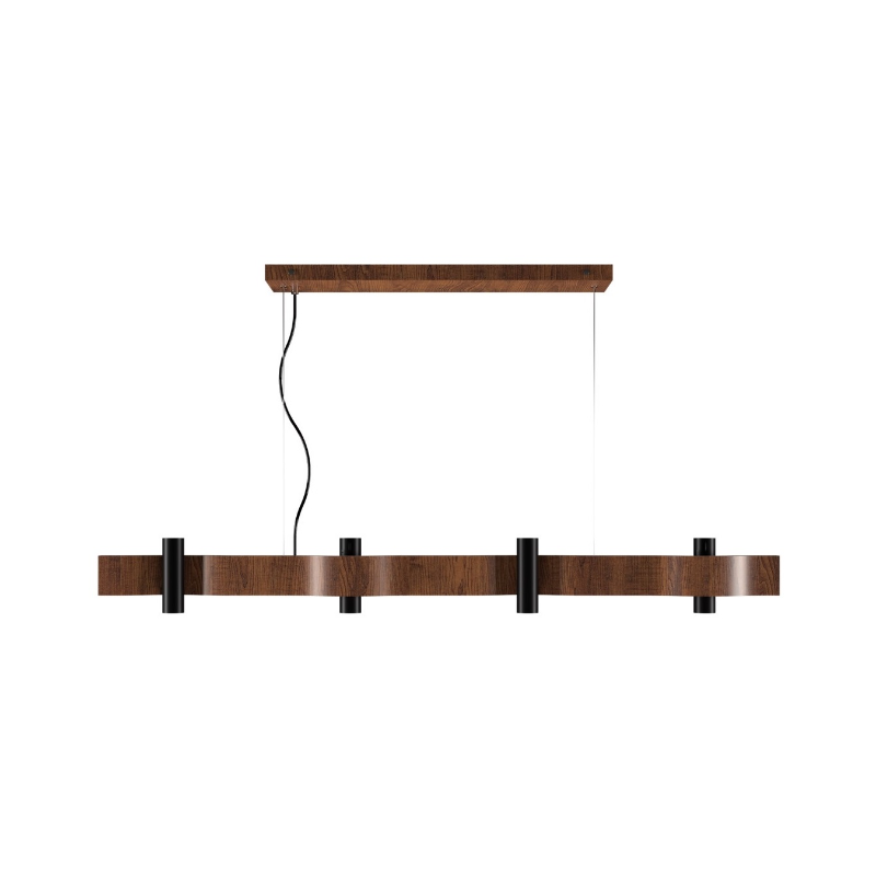 Accord 1500 Flow 8-lt 47" LED Pendant - Imbuia