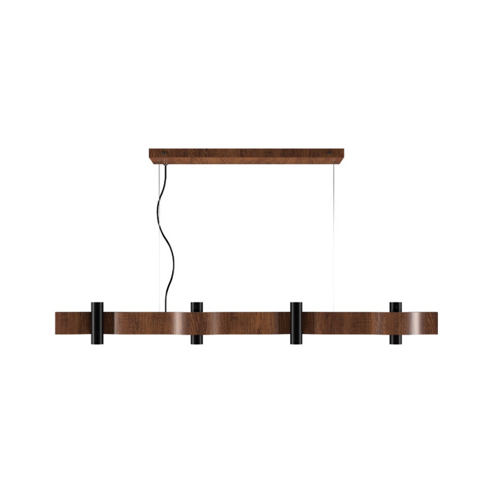 Accord 1500 Flow 8-lt 47" LED Pendant - Imbuia
