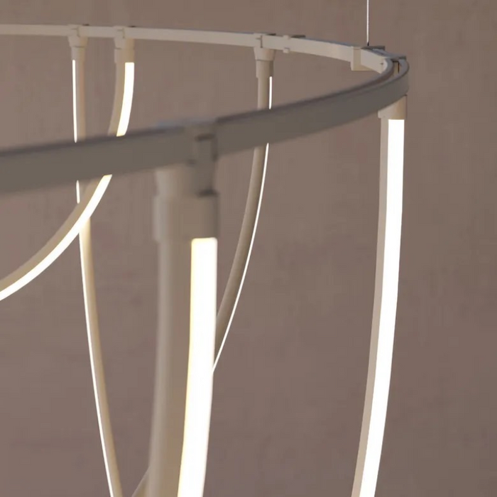 Sonneman SLS4243 Suspenders 2-Bar Offset Ring with Light Curve Luminaires