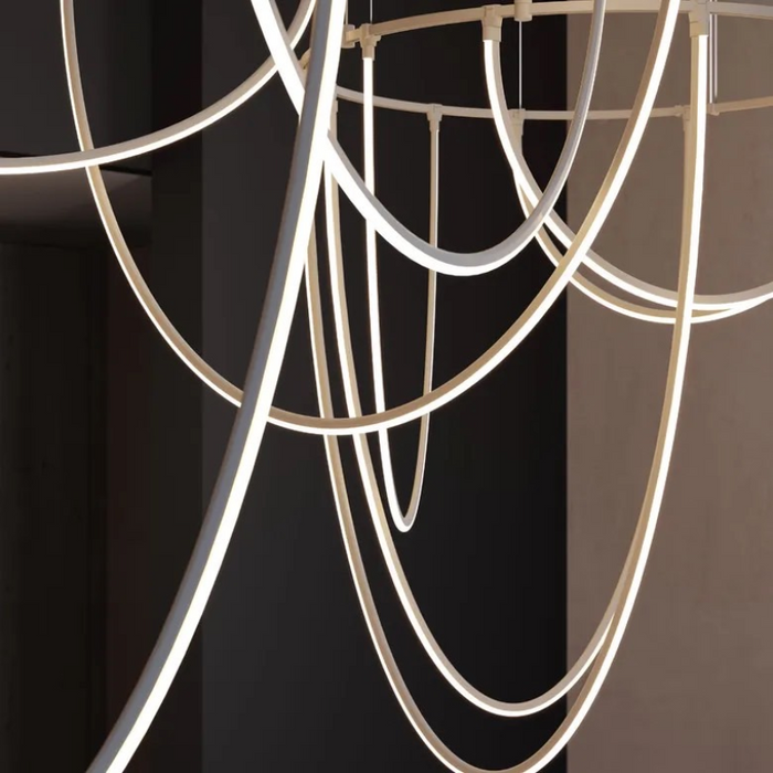 Sonneman SLS4243 Suspenders 2-Bar Offset Ring with Light Curve Luminaires