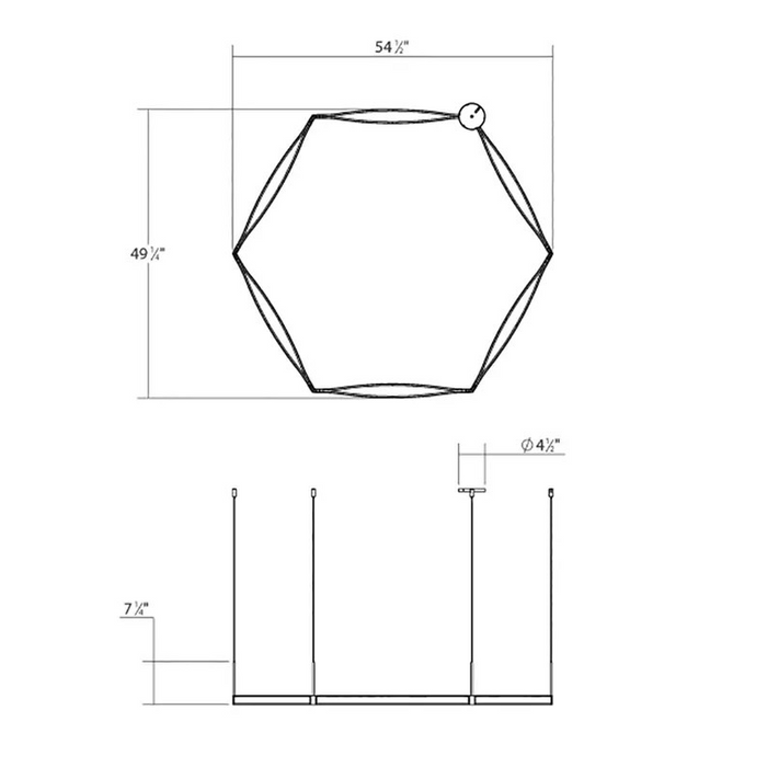 Sonneman 22QWRR01 Ola LED Single Ring Pendant