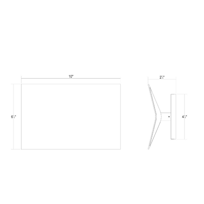 Sonneman 3441 Turo 1-lt 10" LED Wall Sconce
