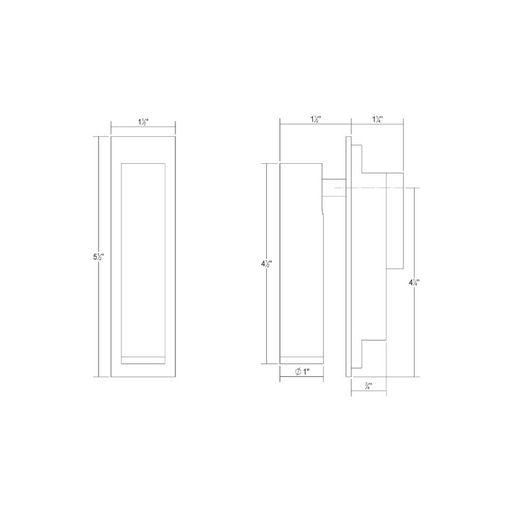 Sonneman 3369 Haim 1-lt 6" Tall LED Aimable Recessed Headboard Lamp