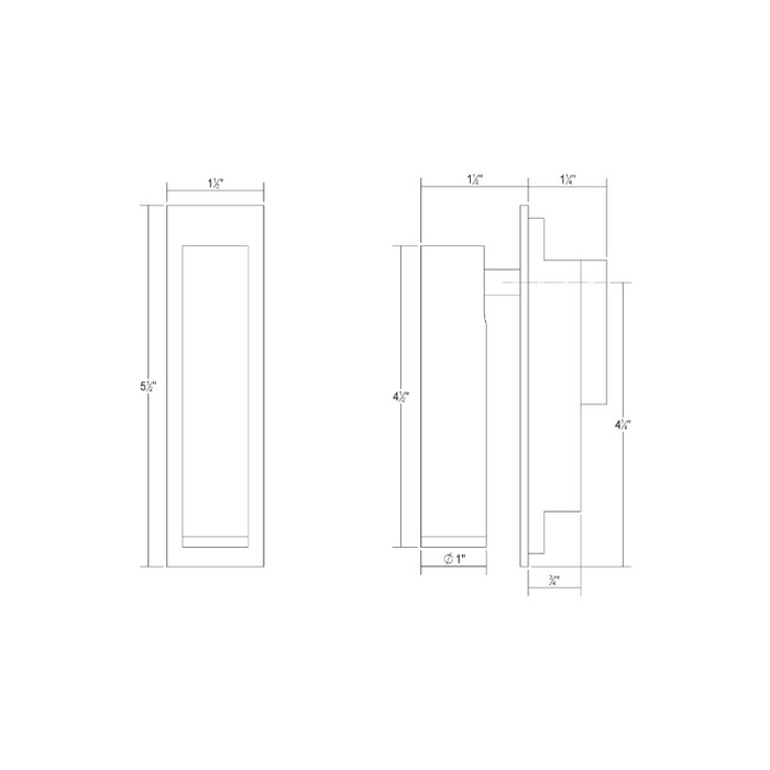 Sonneman 3369 Haim 1-lt 6" Tall LED Aimable Recessed Headboard Lamp