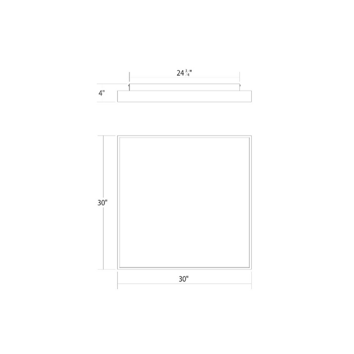Sonneman 3978 Pi 1-lt 30" LED Surface Mount