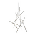 Sonneman 2151 Constellation Aquila 13-lt 26" LED Minor Chandelier - Satin Nickel/Clear Lens
