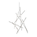 Sonneman 2151 Constellation Aquila 13-lt 26" LED Minor Chandelier - Satin Nickel/White Lens