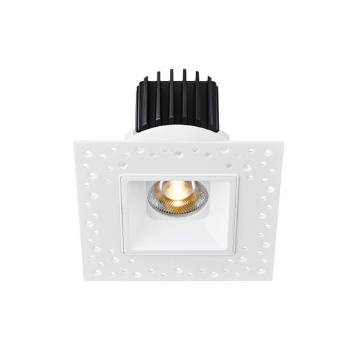 Lotus L3F-SRI 3" Tangra LED Fixed Square Recessed Invisible Trim, Dim to Warm - White