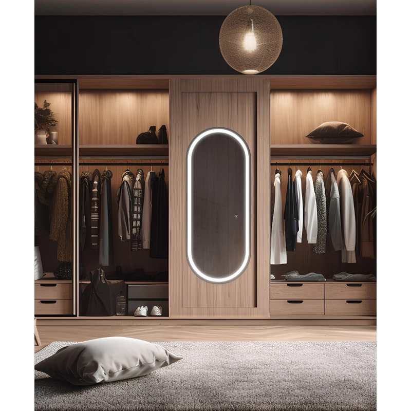 Electric Mirror Saratoga 26" x 60" LED Lighted Wardrobe Mirror