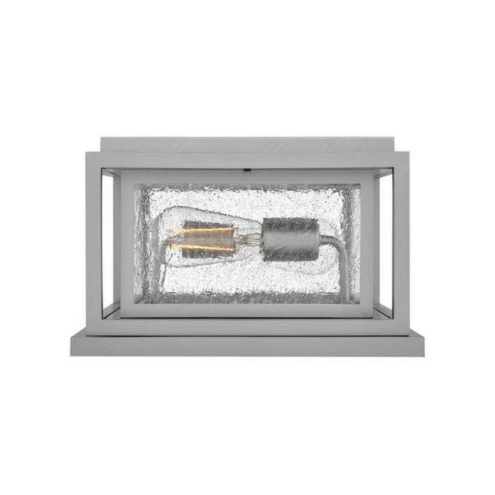 Hinkley 1008-LV Republic 2-lt 12" LED Outdoor Pier Mount Lantern - Satin Nickel