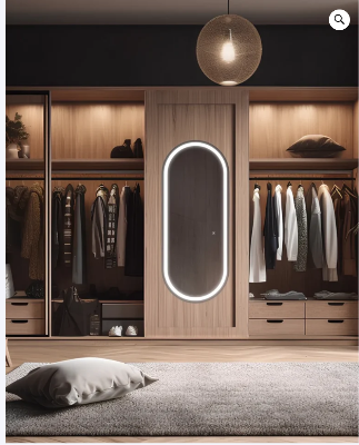 Saratoga Lighted Wardrobe Mirror