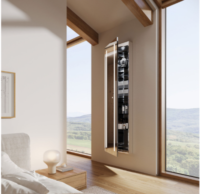 Ascension Lighted Mirror Wardrobe Cabinet