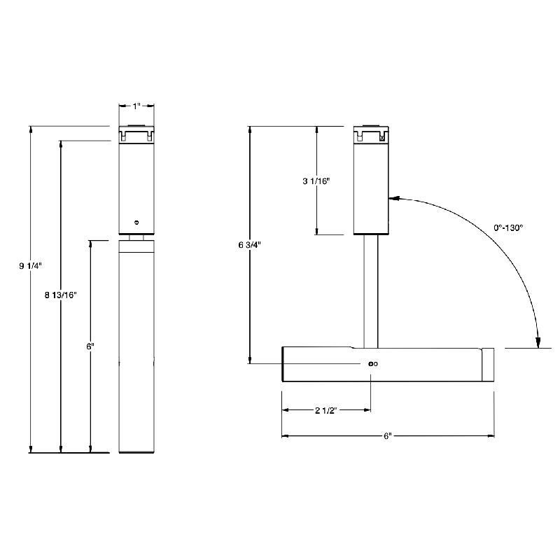 Bruck EXT-SKY-S 1" Skyline System Spot Track Head